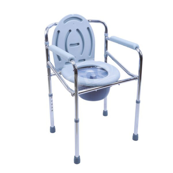 COMMODE CHAIR STEEL CHROME KY-894