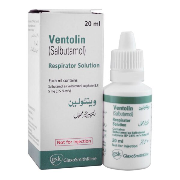 VENTOLIN RESPIRATOR SOL 20ML