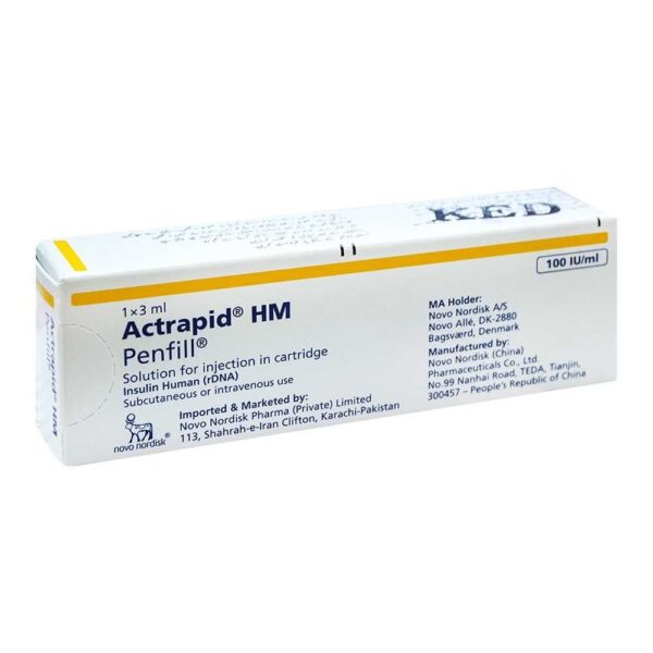 ACTRAPID HM PENFILL 3ML 100U