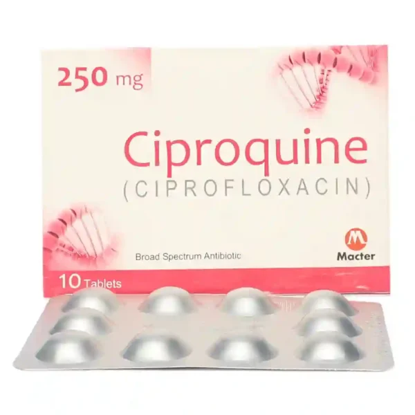 CIPROQUINE 250MG TAB