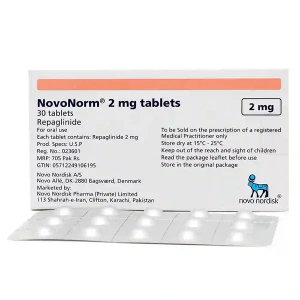 NOVONORM 2MG TAB