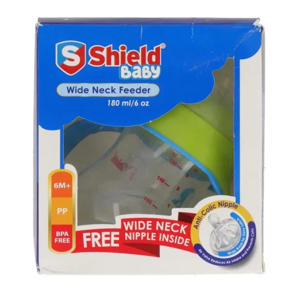 SHIELD WIDE NECK FEEDER 180ML