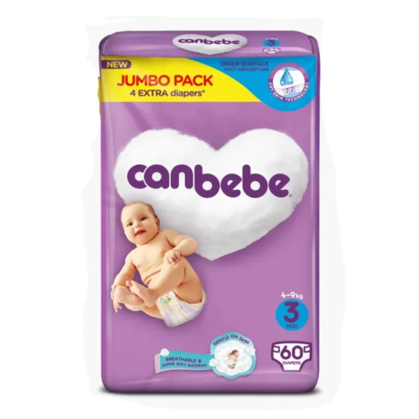 CANBEBE JUMBO 3 60PCS