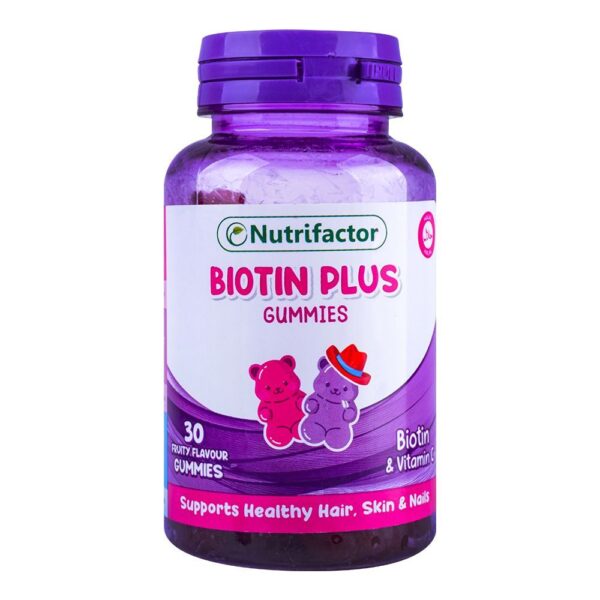 Nutrifactor Biotin Plus Food Supplement Gummies, 30-Pack