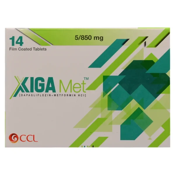 XIGA MET 5/850MG TAB 14`S