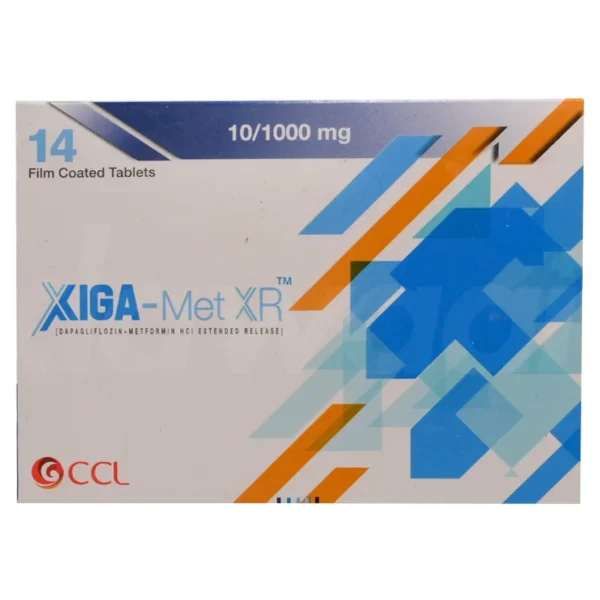 XIGA MET XR 10/1000MG TAB 14`S