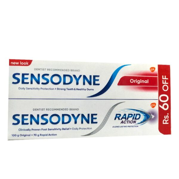 SENSODYNE ORIGNAL+RAPID ACTION 50+30G