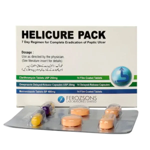 HELICURE 250 MG 7 DAY COURSE