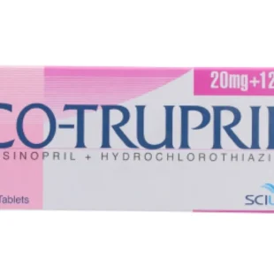 CO-TRUPRIL 20MG/12.5MG TABLETS