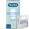 Durex Invisible Extra Thin Condoms 12s