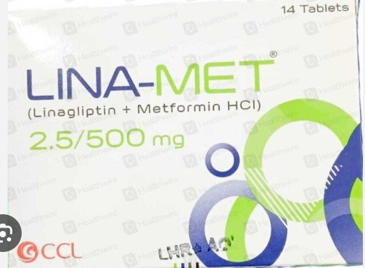 LINA MET 2.5/500MG 14`S