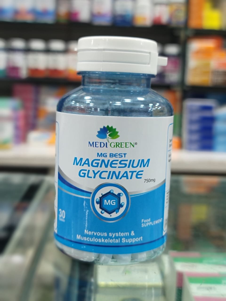 MEDI GREEN MAGNESIUM GLYCINATE 750MG TAB 30`S