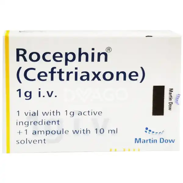 ROCEPHIN 1GM IV INJ