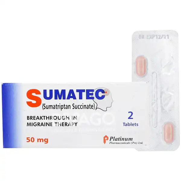 SUMATEC 50MG TAB 2*