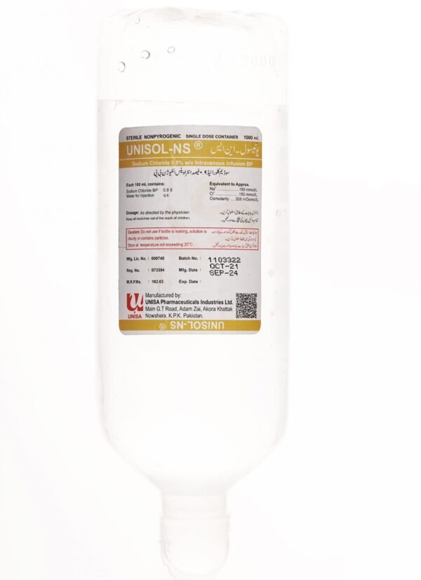 UNISOL NS 1000ML - CHEMISTCART