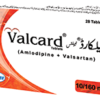 VALCARD 10`160MG TAB CHEMOSTCART