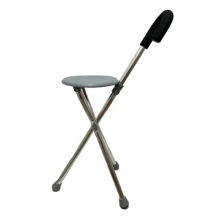 WALKING STICK EITH GRAY SEAT - CHEMISTCART