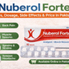 Nuberol Forte tablets pack showing Paracetamol and Orphenadrine citrate for muscle pain and spasms